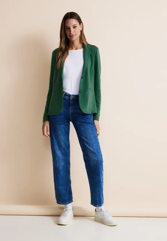 Basic Piqué Blazer - fresh spring green