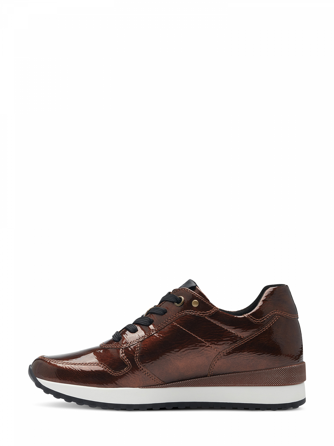 Marco Tozzi Patent Bronce Sneaker