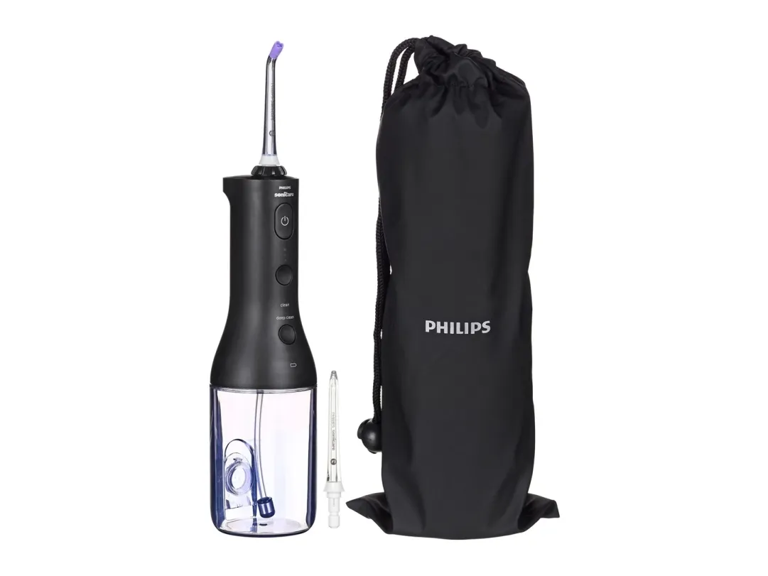Philips Sonicare Power Flosser 3000 HX3826 - Mundskylning - trådløs - sort