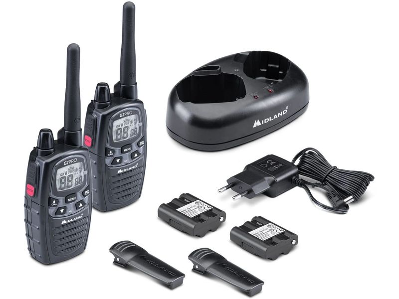 Midland G7 Pro Twin Handfunkgerät, 2er Set Funkgeräte-Set