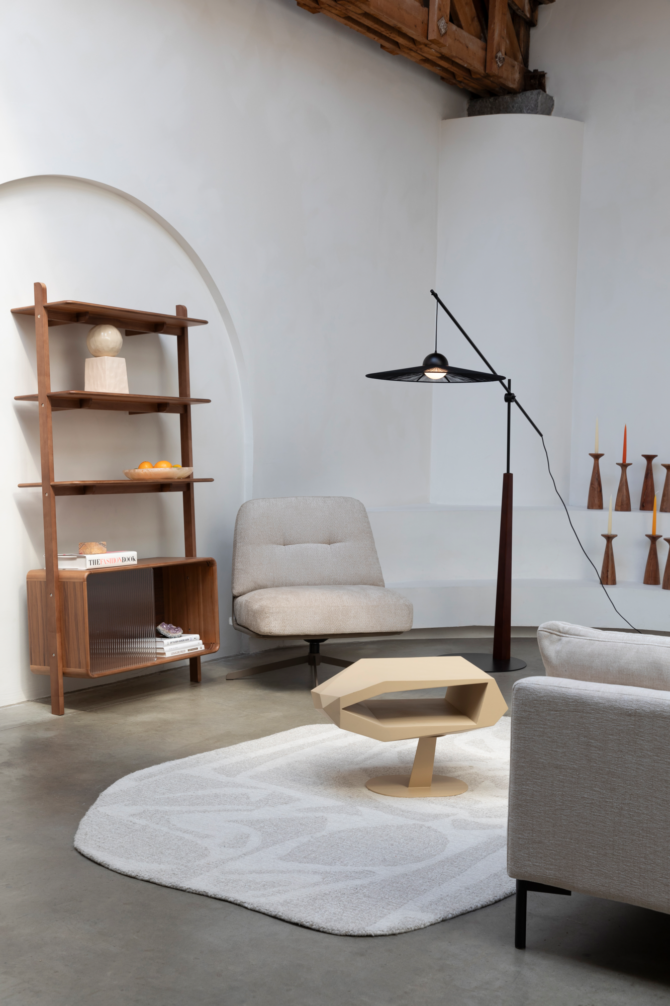 Vloerlamp Belle zwart