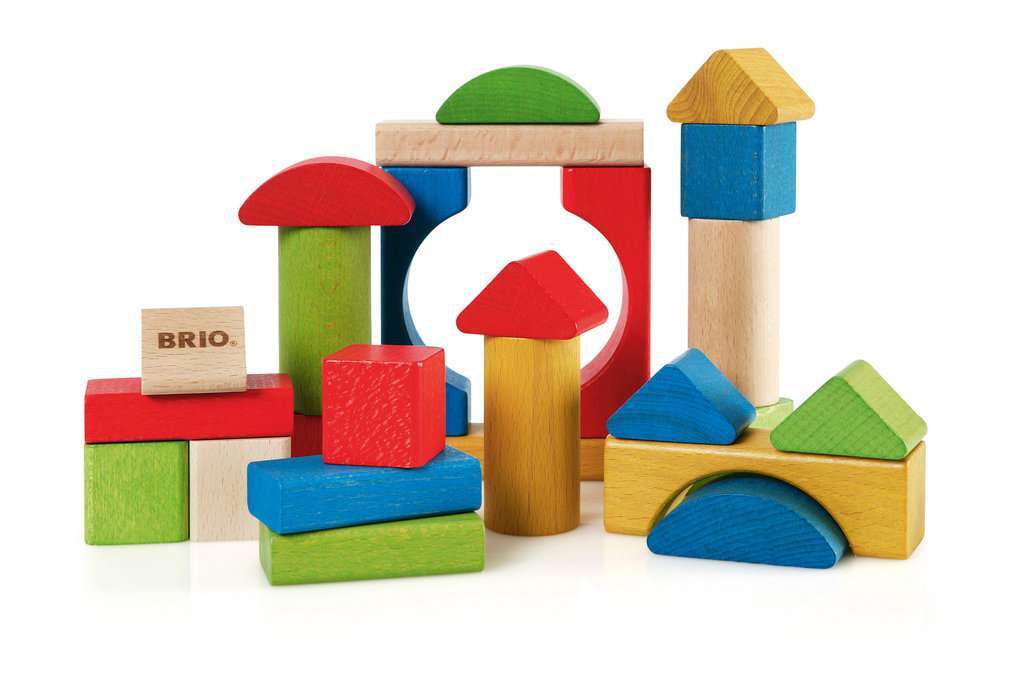 BRIO Spiel Bunte Holzbausteine 25Teile