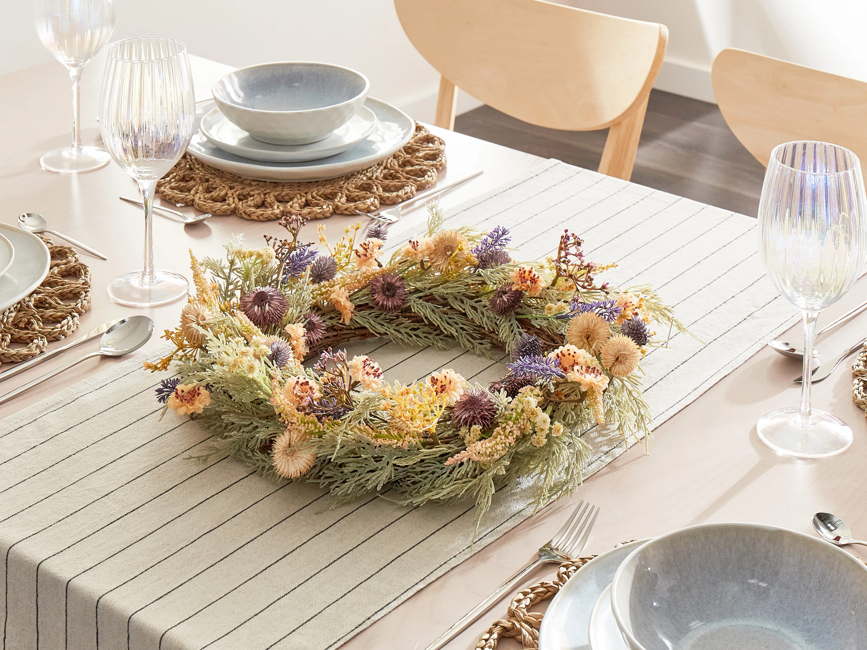 Decoratieve krans CAMRUN 45 cm Groen