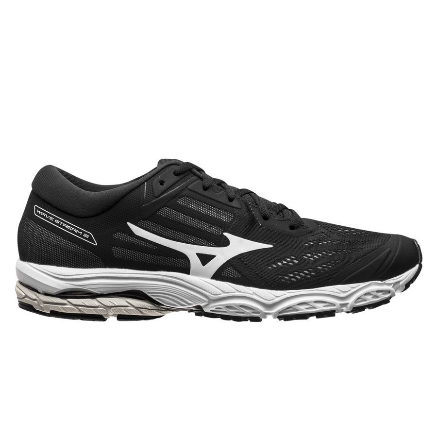 Mizuno Chaussures de Running Wave Stream 2 - Noir/Blanc/Gris Femme