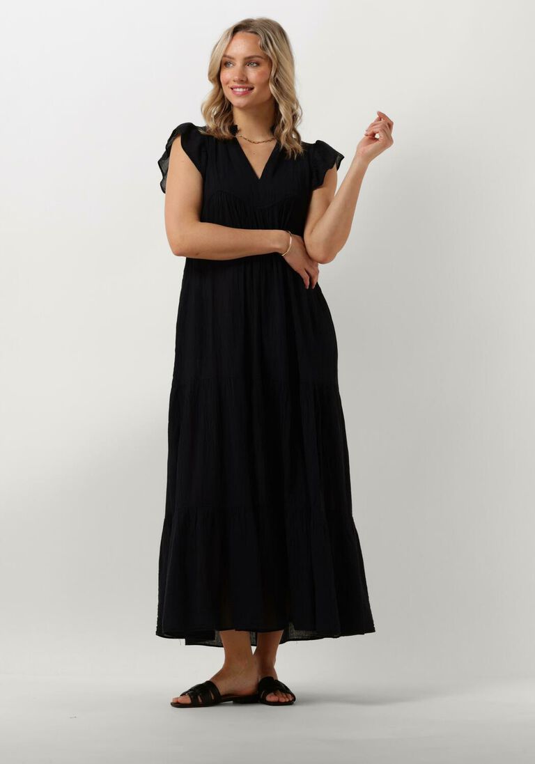DEVOTION zwarte devotion maxi jurk erietta