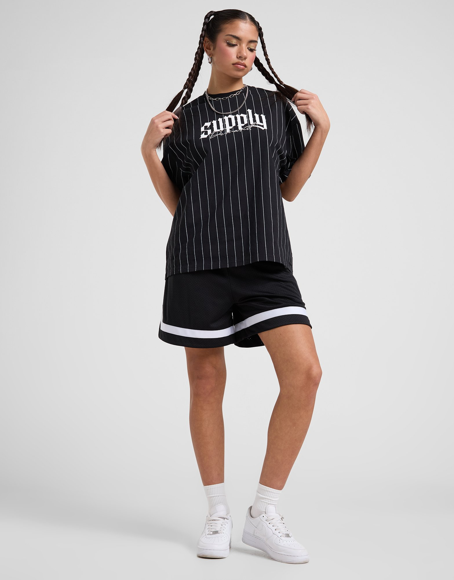 Supply & Demand T-shirt Pinstripe Femme
