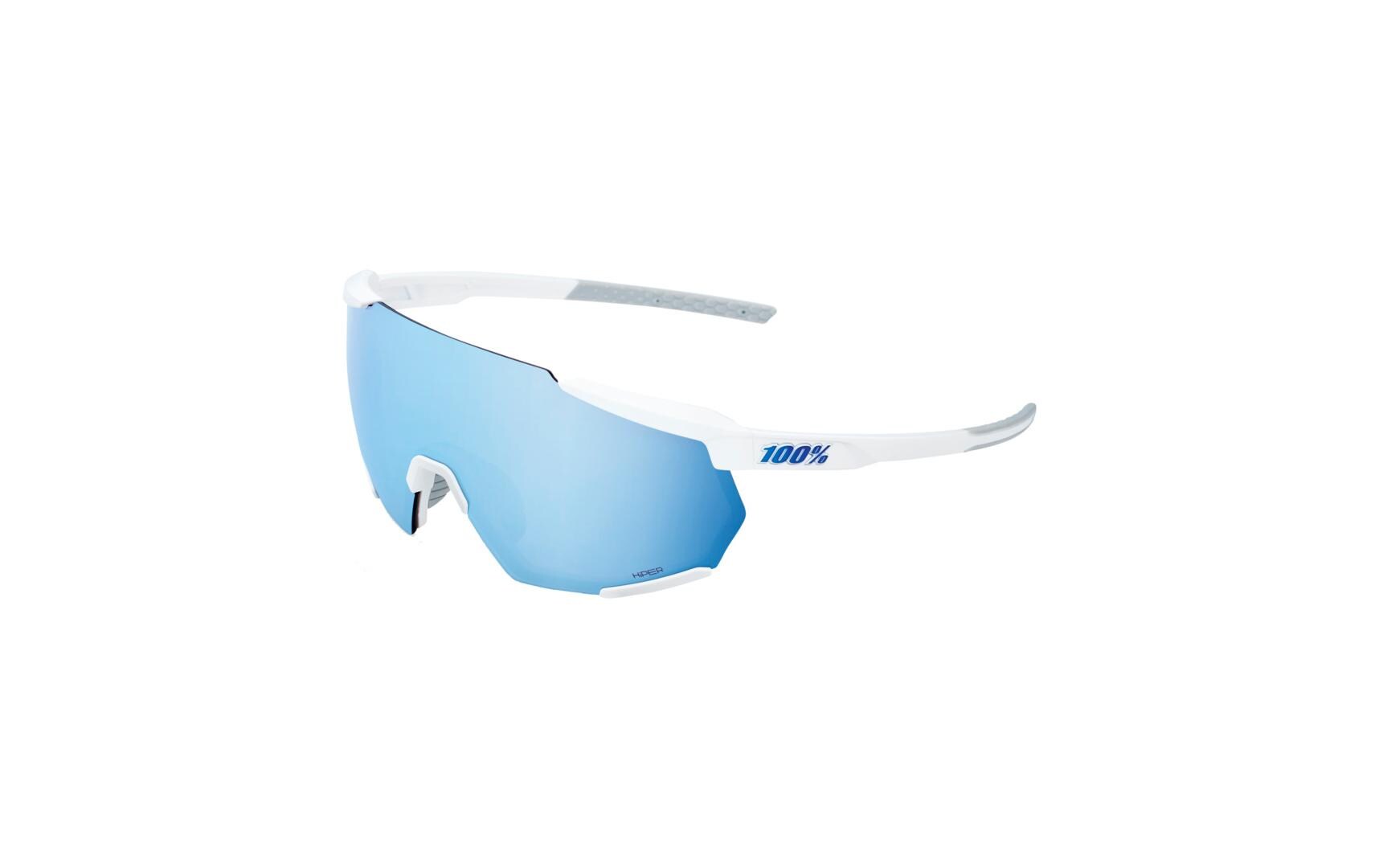Sportbrille Racetrap 3.0 Matte White/HiPER Blue Multilayer<br>Sport-Performance-Sonnenbrille