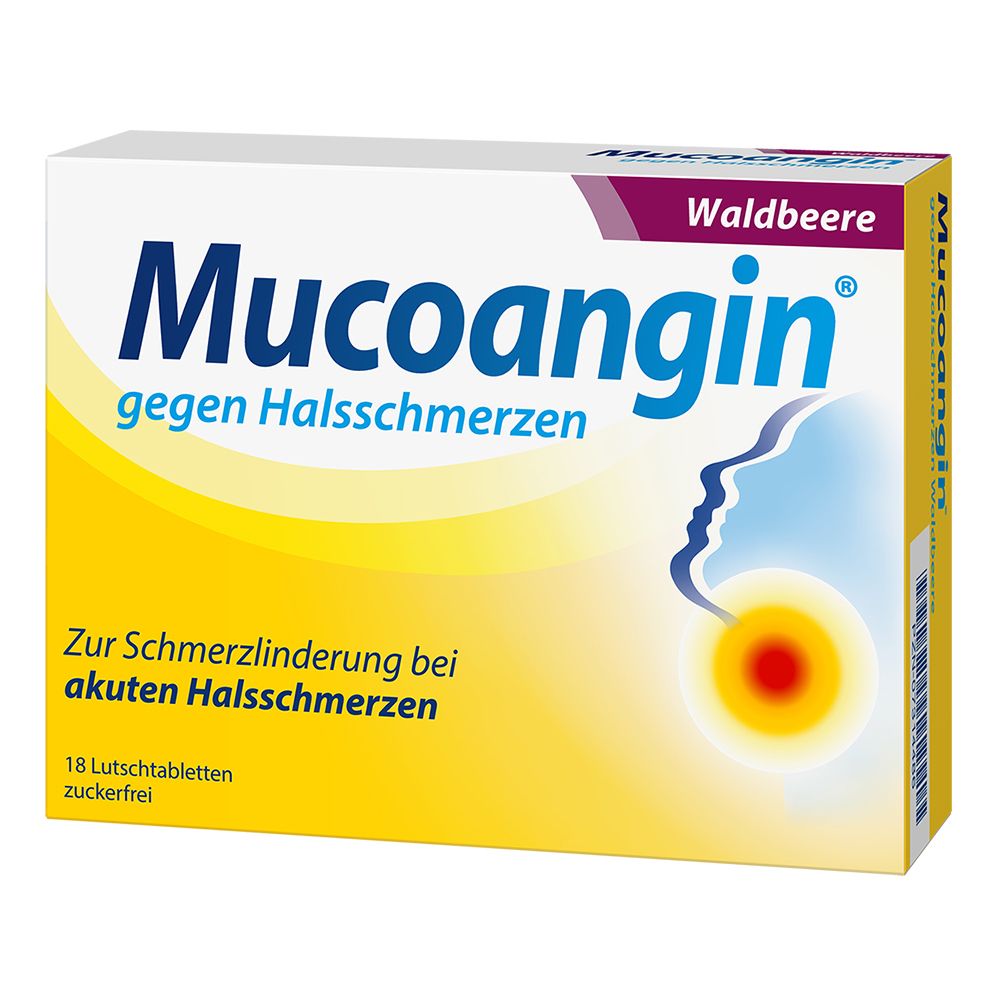Mucoangin® Waldbeere 20 mg Halsschmerzen Lutschtabletten