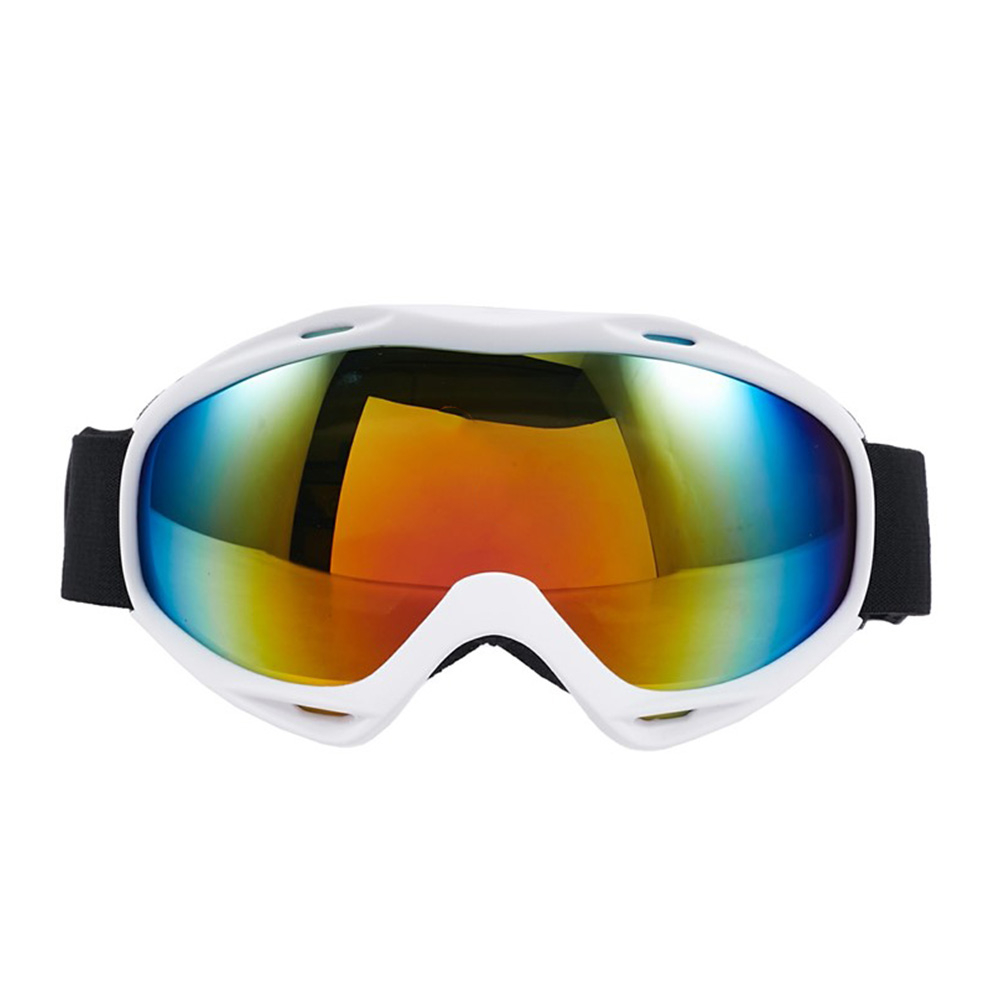 Motocross Brille Winter Ski Sportbrille mit UV-Schutz - Weiss / Bunt