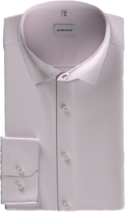 Seidensticker Business Shirt Slim Long sleeve Kent-Collar Uni Pink