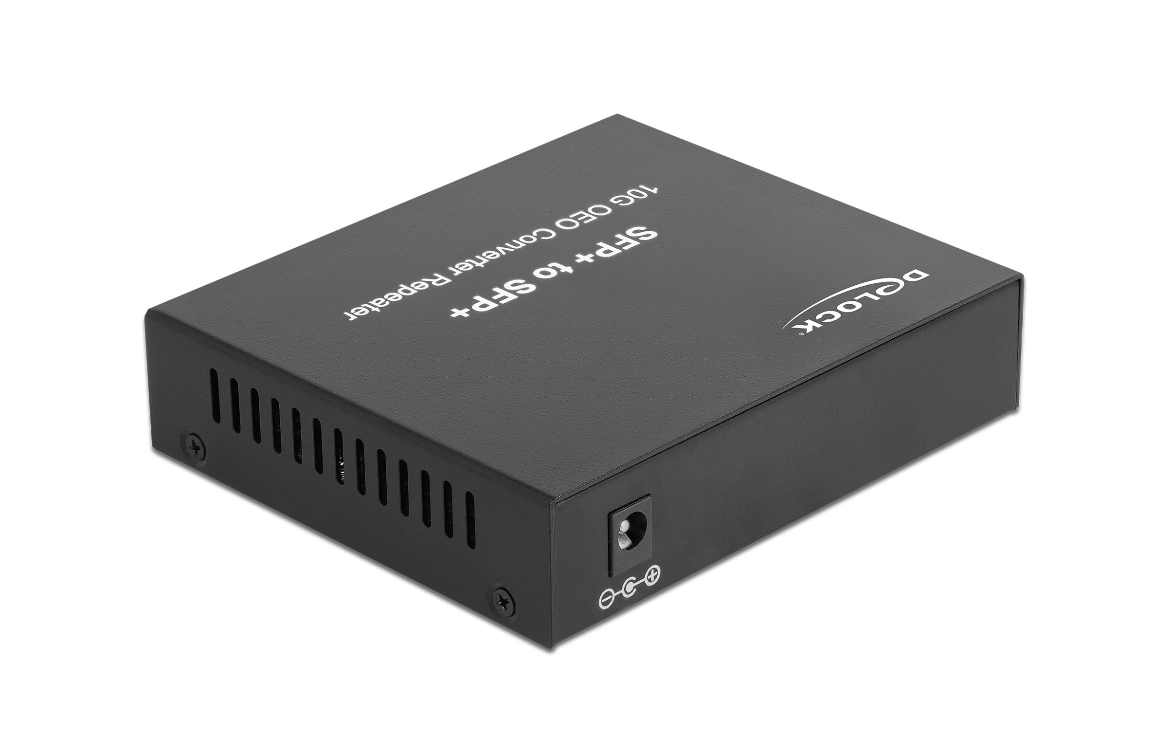 Medienkonverter 10Gbase-R SFP+ zu SFP+<br>Delock Medienkonverter 10GBase-R SFP+ zu SFP+