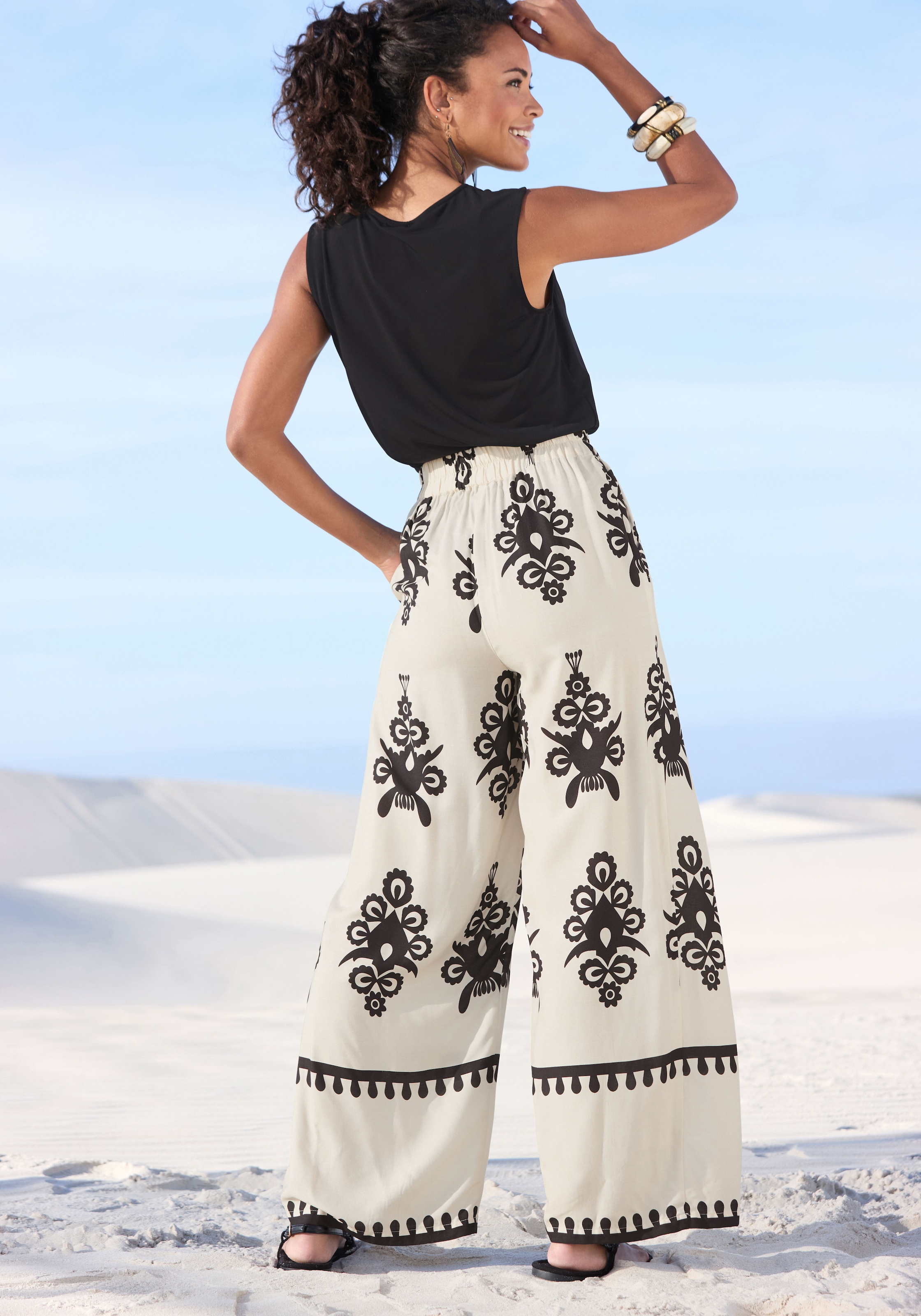 LASCANA Palazzohose  mit Ethnoprint, Sommerhose