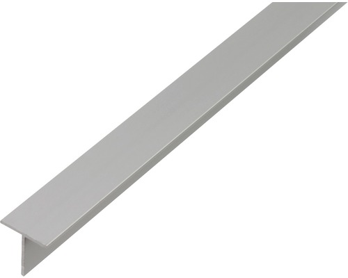 T-profiel aluminium, zilver geanodiseerd, 20x20x1,5mm, 2m
