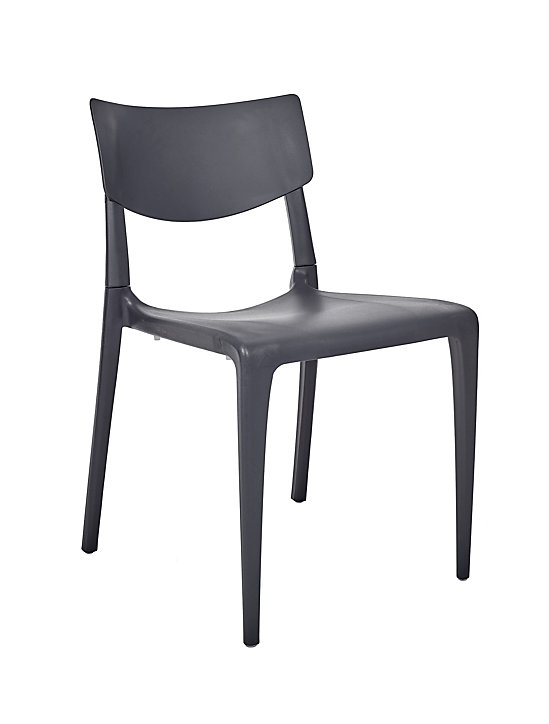 Chaise de jardin Town gris polypropylène