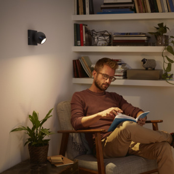 Philips HUE White ambiance spot Buckram - zwart