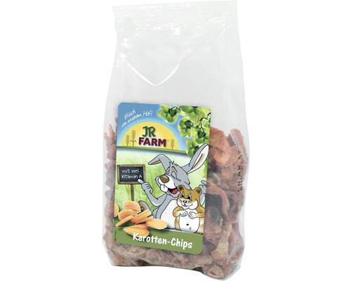 JR Farm wortelchips voor knaagdieren, 125 g