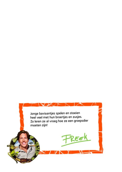 Freek Vonk | Geboortekaart | Zusje