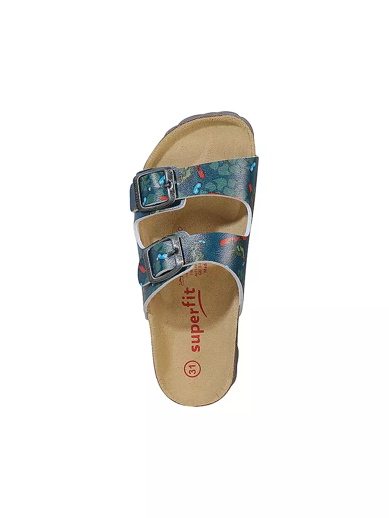 SUPERFIT Jungen Hausschuhe - Pantoffel  petrol