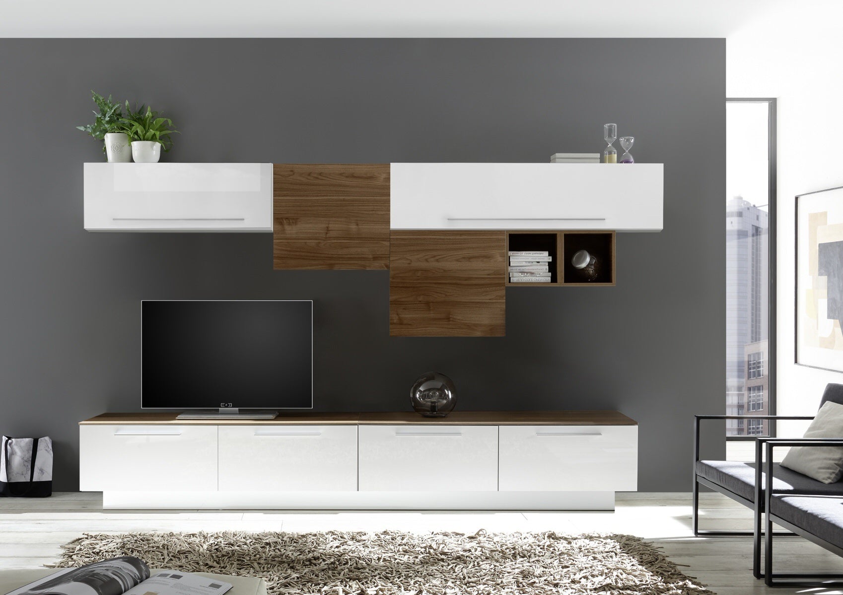 Benvenuto Design Infinity 138 cm Wandmeubel Handvat Onder