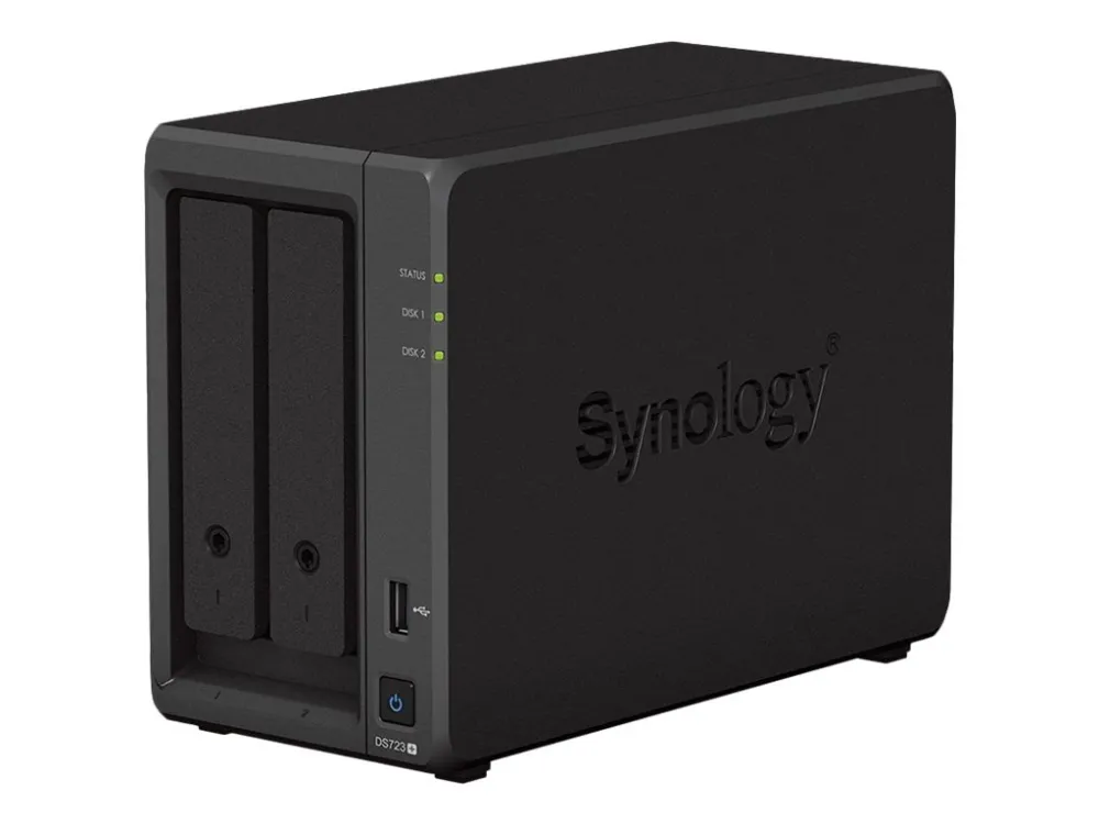 Synology Disk Station DS723  - NAS-server - 2 bays - RAID 0, 1, JBOD - RAM 2 GB - Gigabit Ethernet - iSCSI support