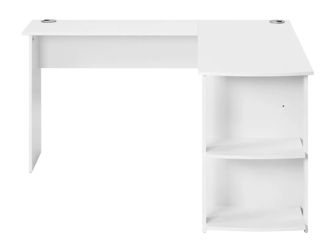 Bureau d'angle blanc-conception en l,d140cm×h75cm
