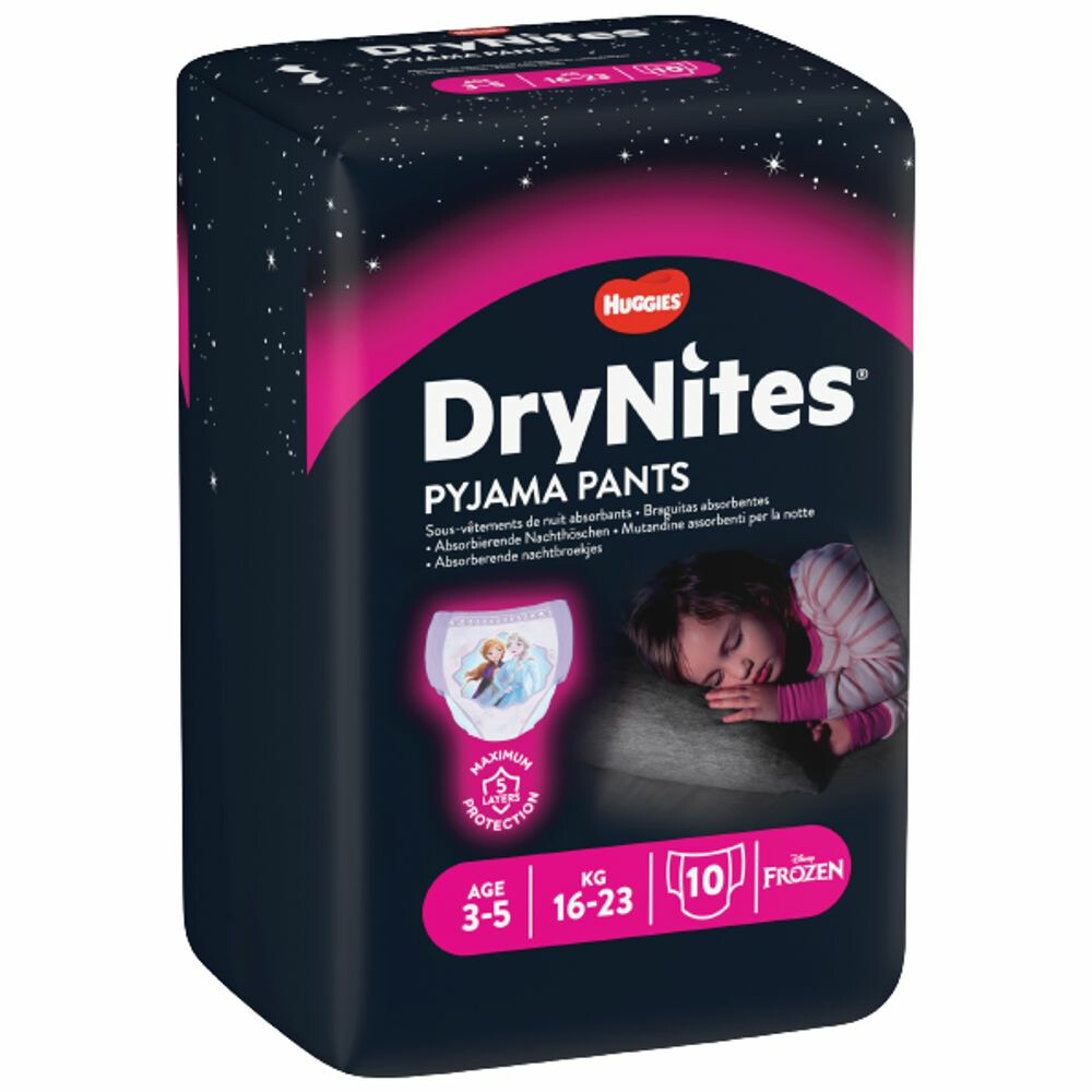 DryNites Absorberende Luierbroekjes Girl 3-5 jaar10 stuks