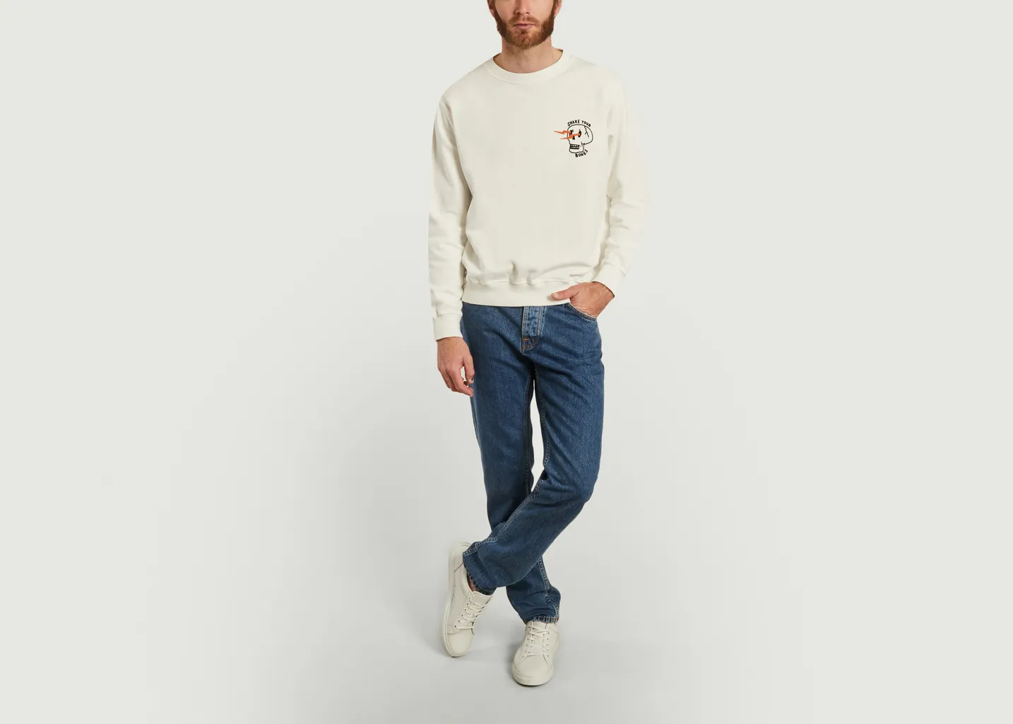 Pull Lasse Shake Your Bones Nudie Jeans