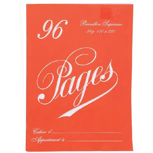 Cahier de bouillon 96 pages