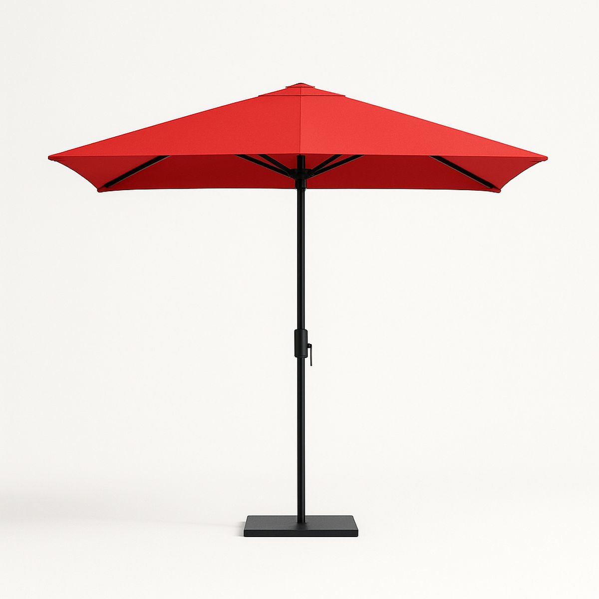 Gartenschirm Rot 3m Polyester mit Aluminiumstange