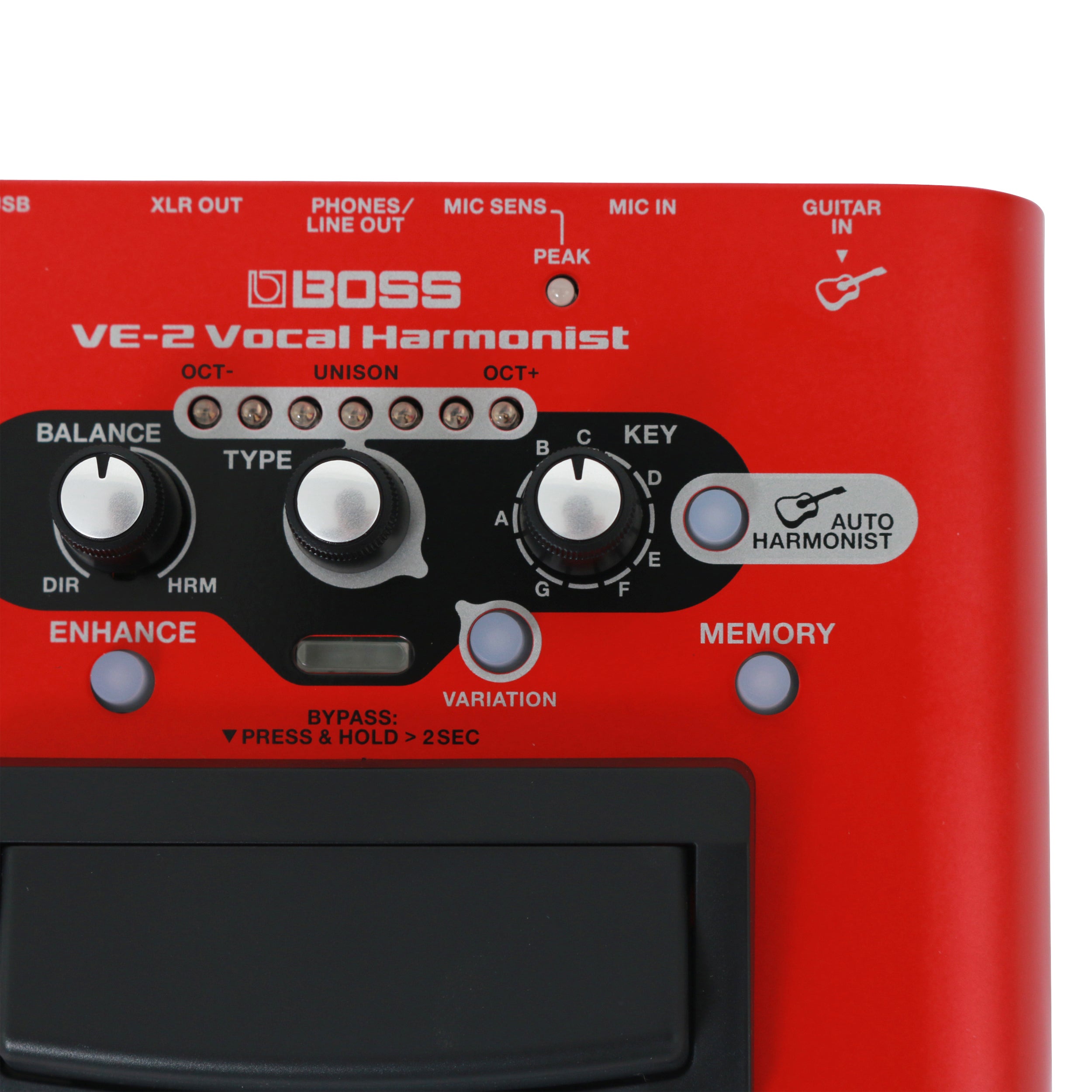 Boss VE-2 Vocal Harmonist effectpedaal voor zang
