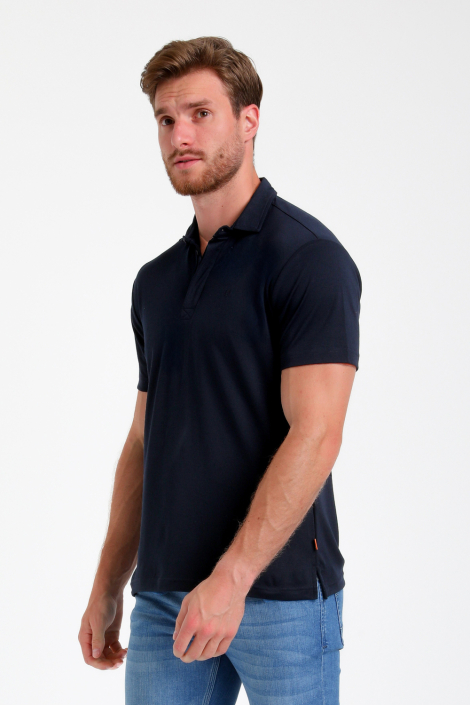 Gabbiano blauwe heren polo
