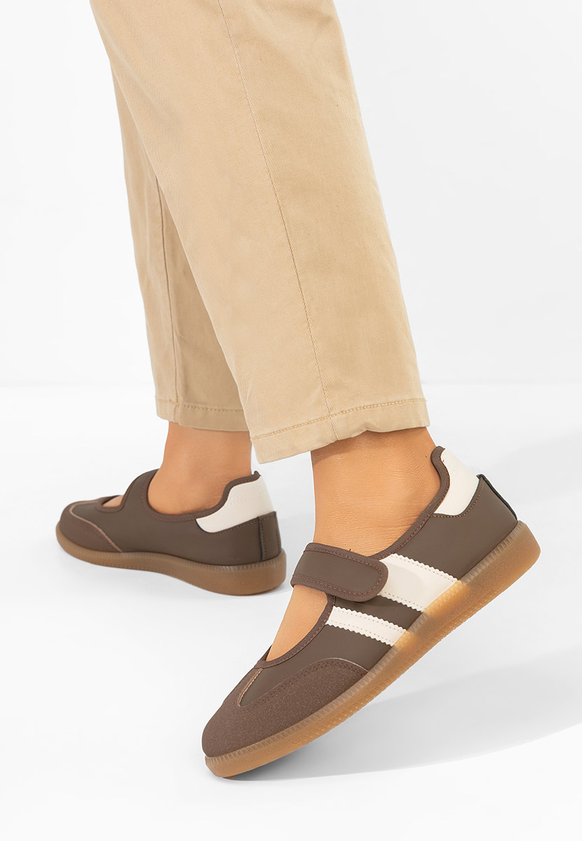 Ballerines sportives bruns Elisio