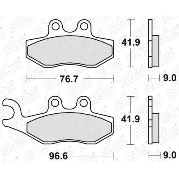 SBS - Plaquettes de frein 177 CT
