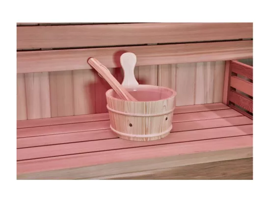 Combiné Sauna Hammam Boreal® Sublimation en Cèdre Rouge - 8 places - 340*175*210
