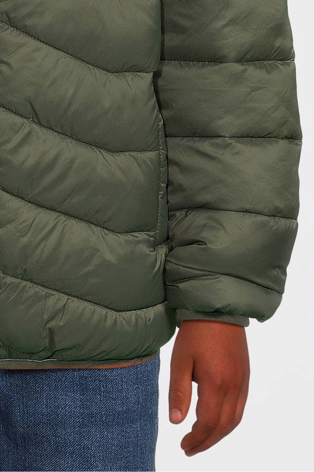 NAME IT gewatteerde winterjas NKMMONAY groen