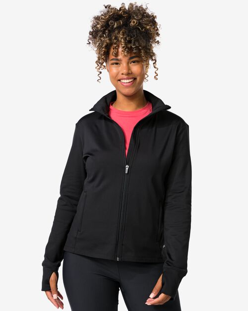 veste d'entraînement pour femme en polaire noir