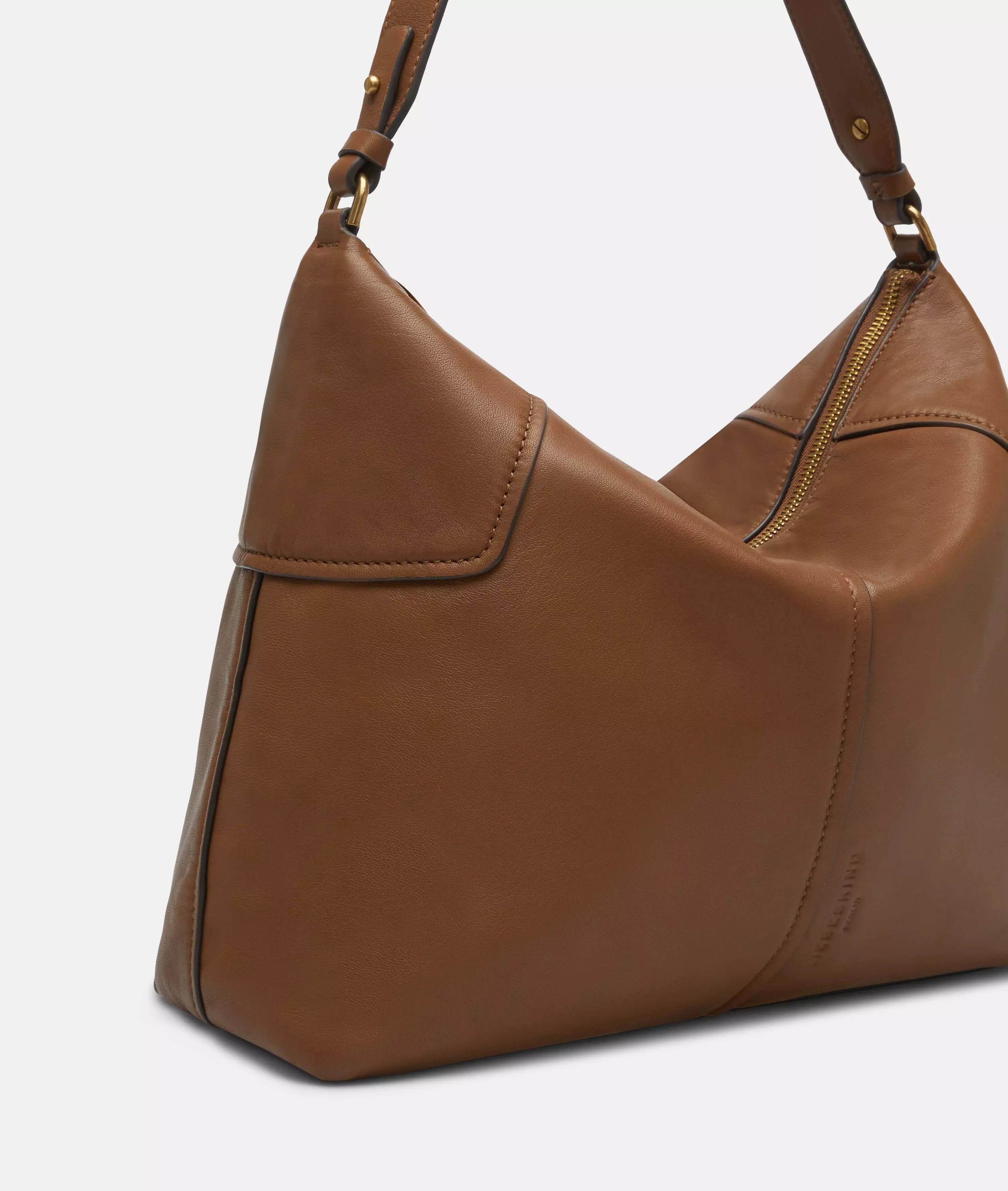 Mila Hobo M Spacious sheepskin shoulder bag