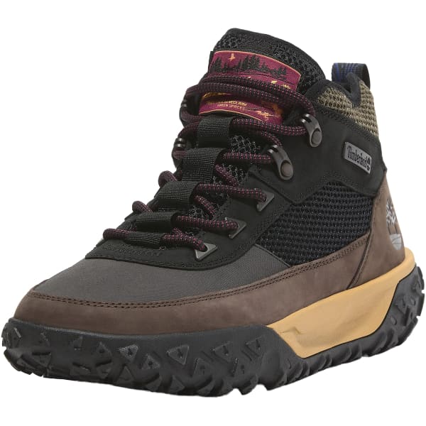 Après ski TIMBERLAND GREENSTRIDE MOTION 6 MID HIKING BLACK NUBUCK W BROWN