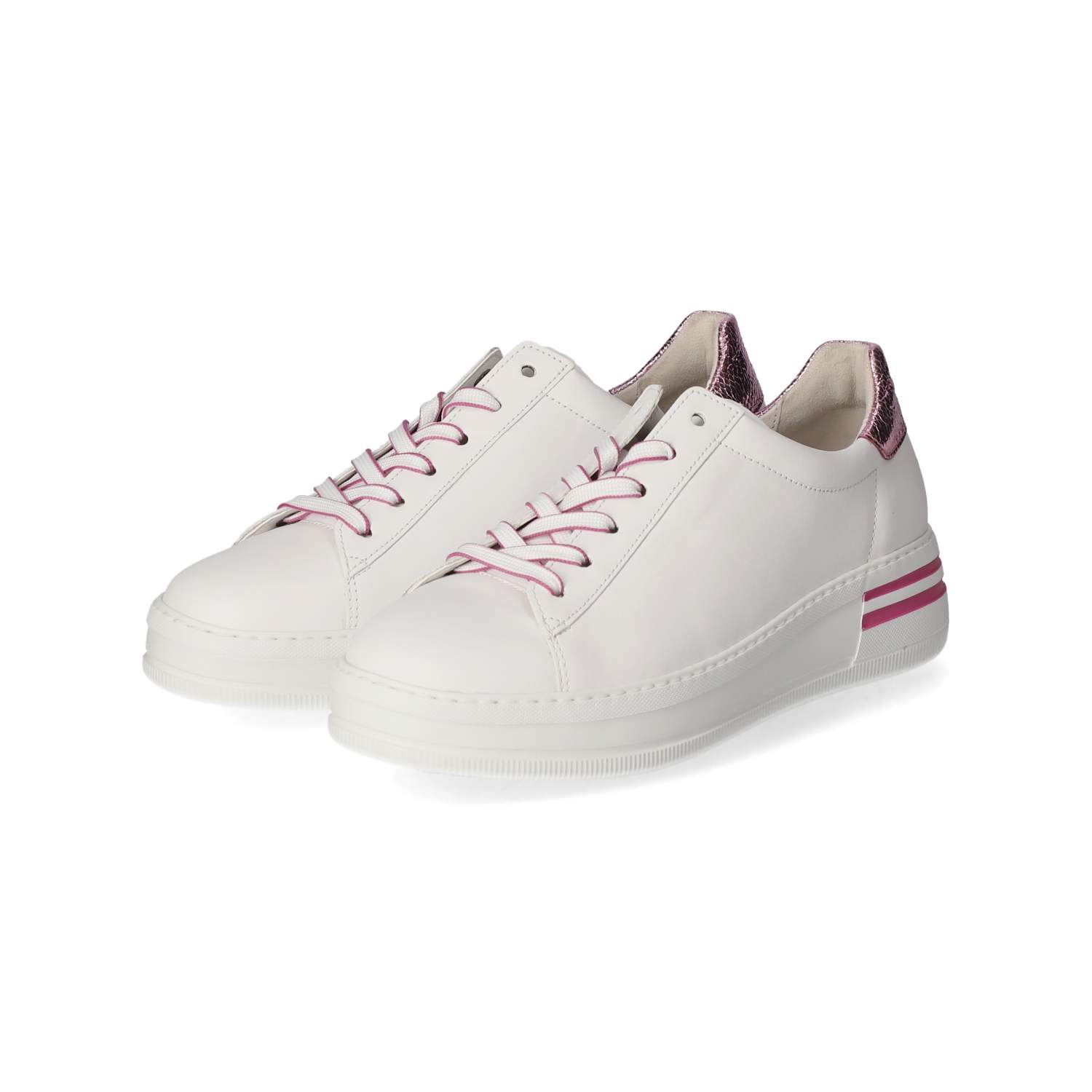 Gabor Low Sneaker - weiss/rose