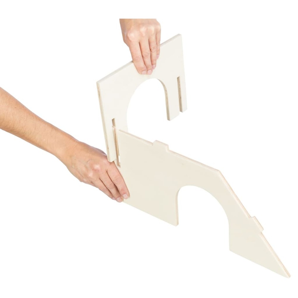 Maison pour rongeurs bent 51x24x33 cm bois