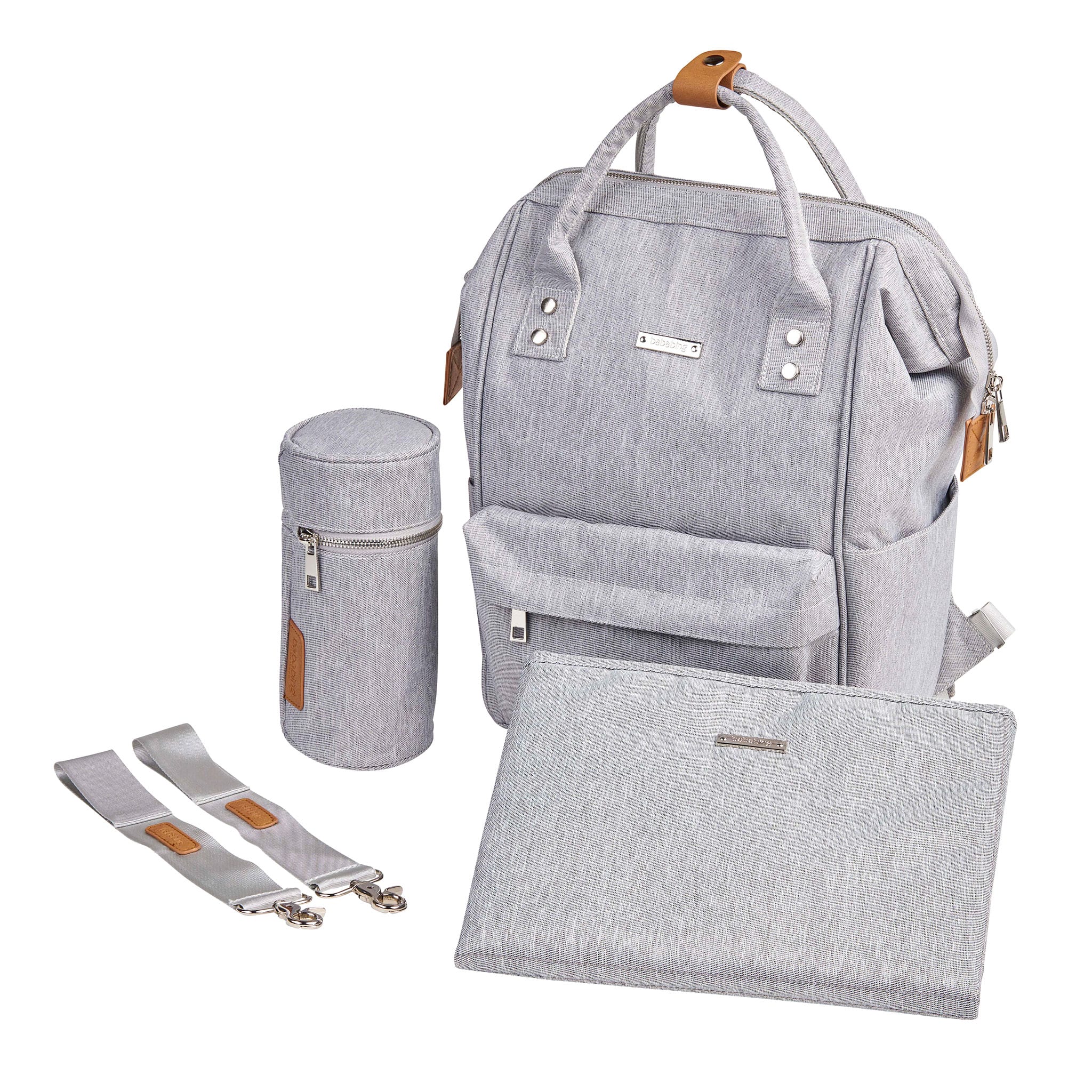 BabaBing Sac à Couches à Dos Mani - Gris