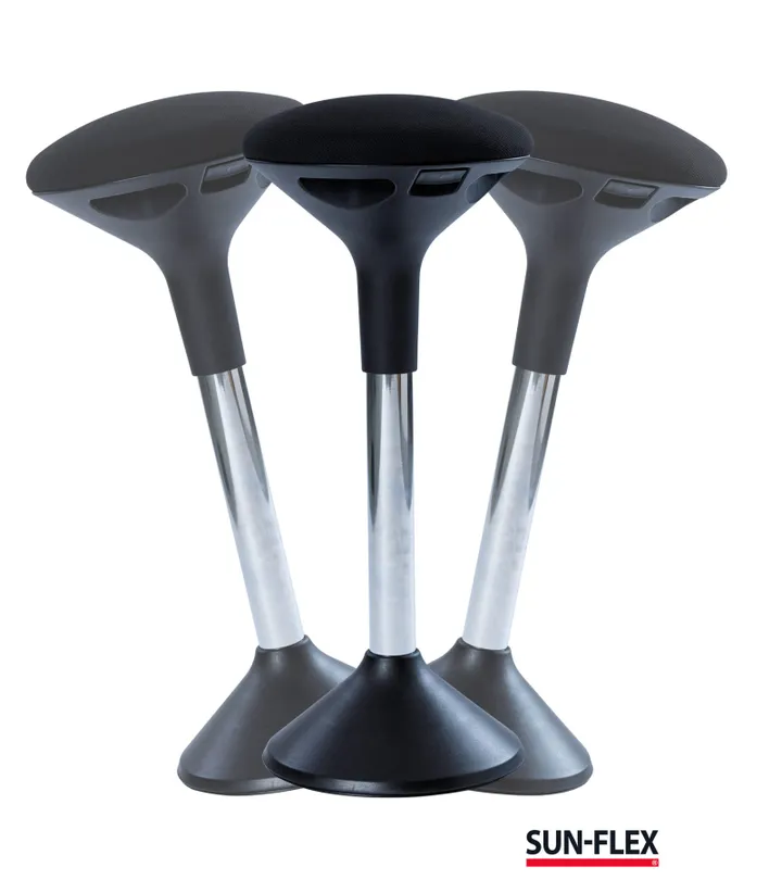 SUN-FLEX® ACTIVE sort - ergonomisk ståstol