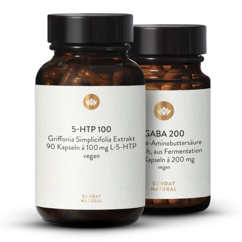 Sunday Natural Products  5-HTP 100 +GABA200 Set