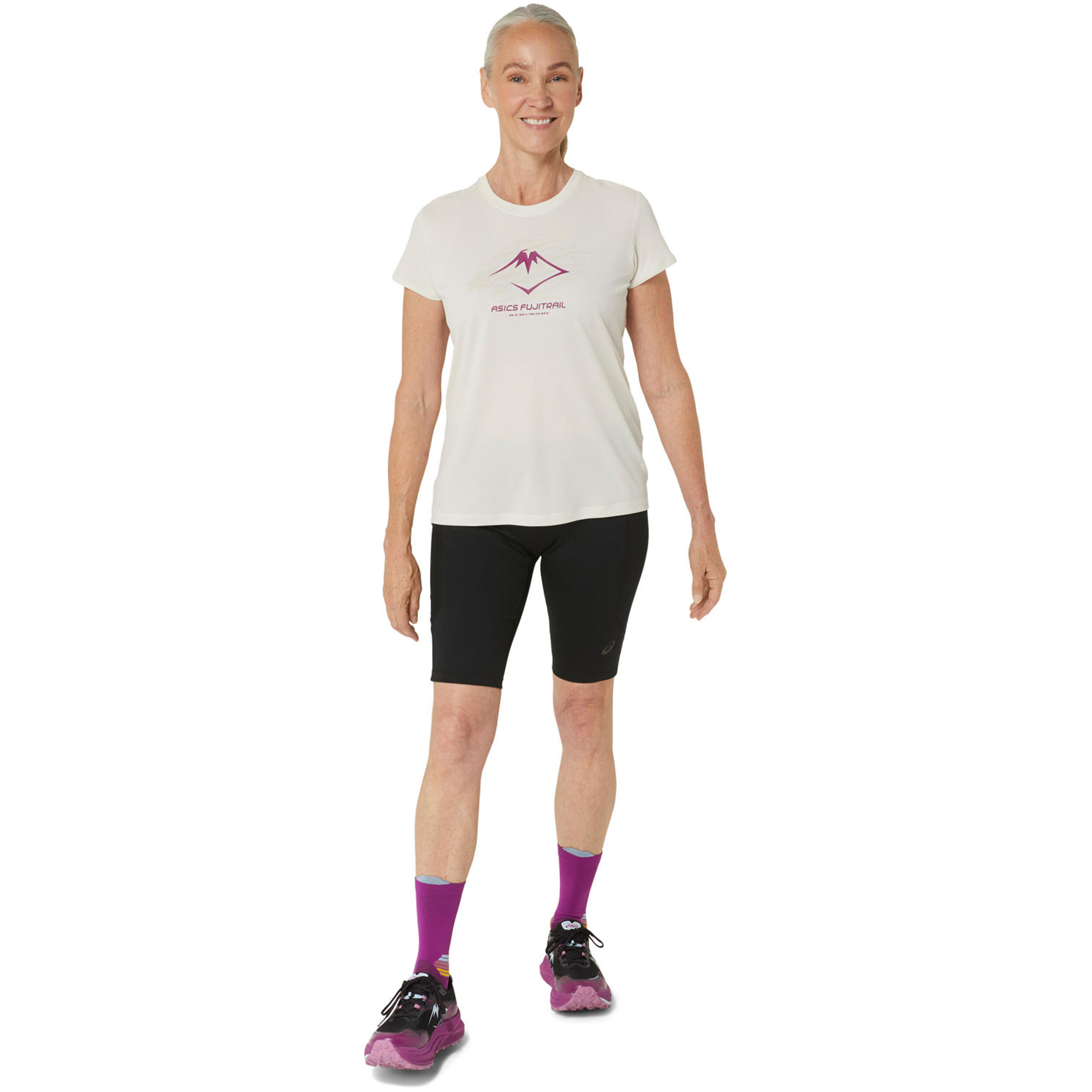 ASICS Fujitrail Logo Maillot De Course Femmes - Crème