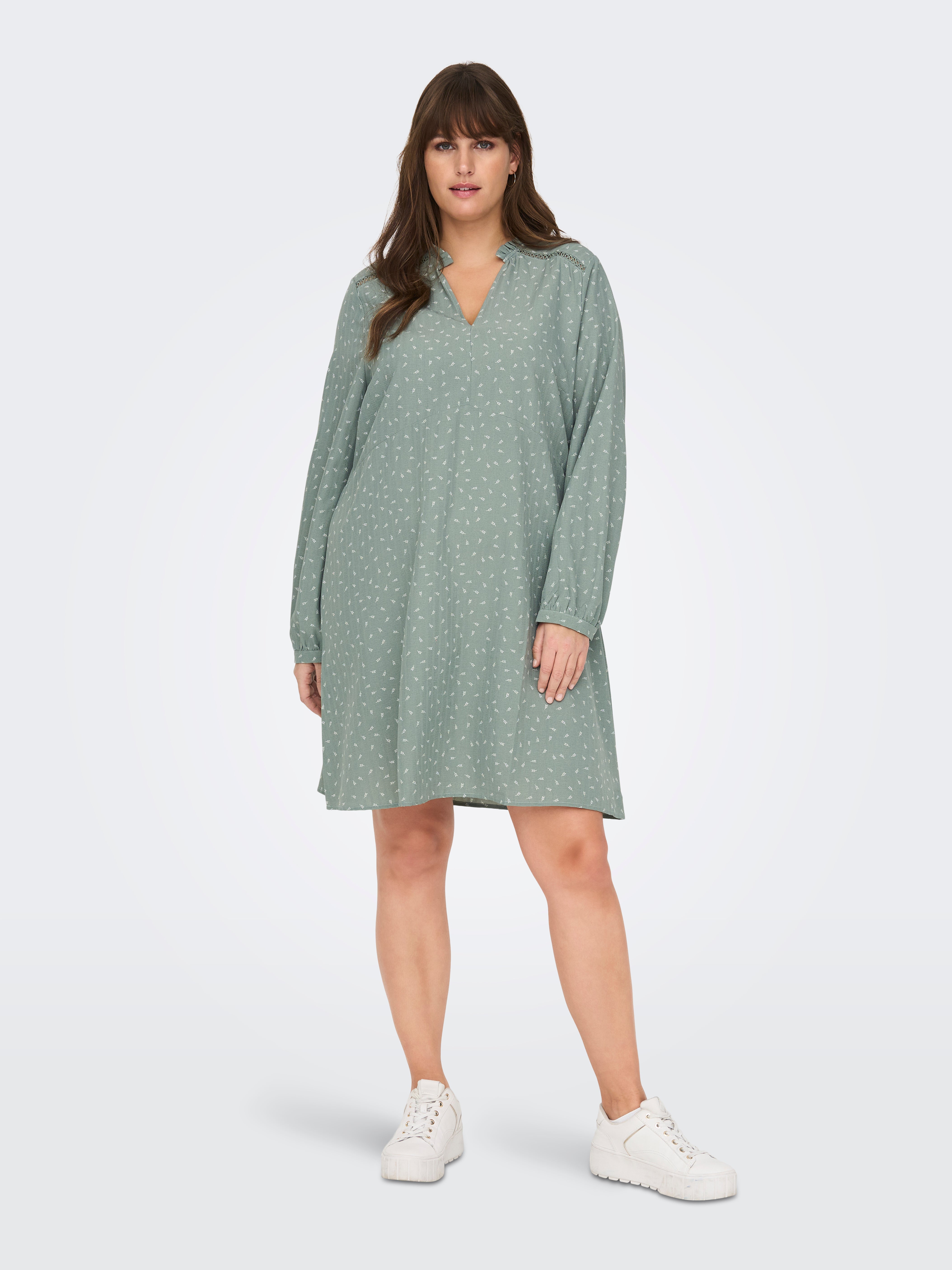 CARNIKOLAMA Kurzes Kleid Lily Pad