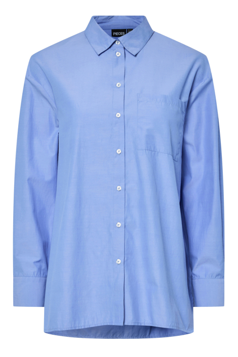 Pieces blauwe dames blouse
