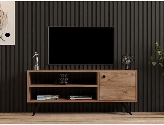 CONCEPT1 - Meuble TV Jena Pin Atlantique 120 x 50 x 29