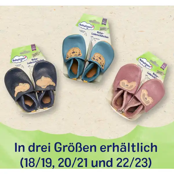 Natur-Lederschühchen Gr. 18 / 19