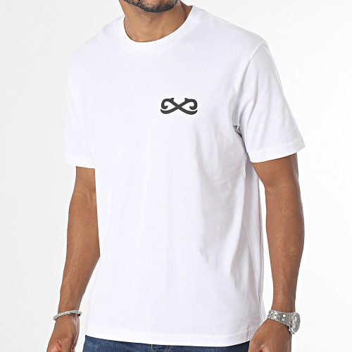 Tee Shirt Oversize Infini Blanc Noir