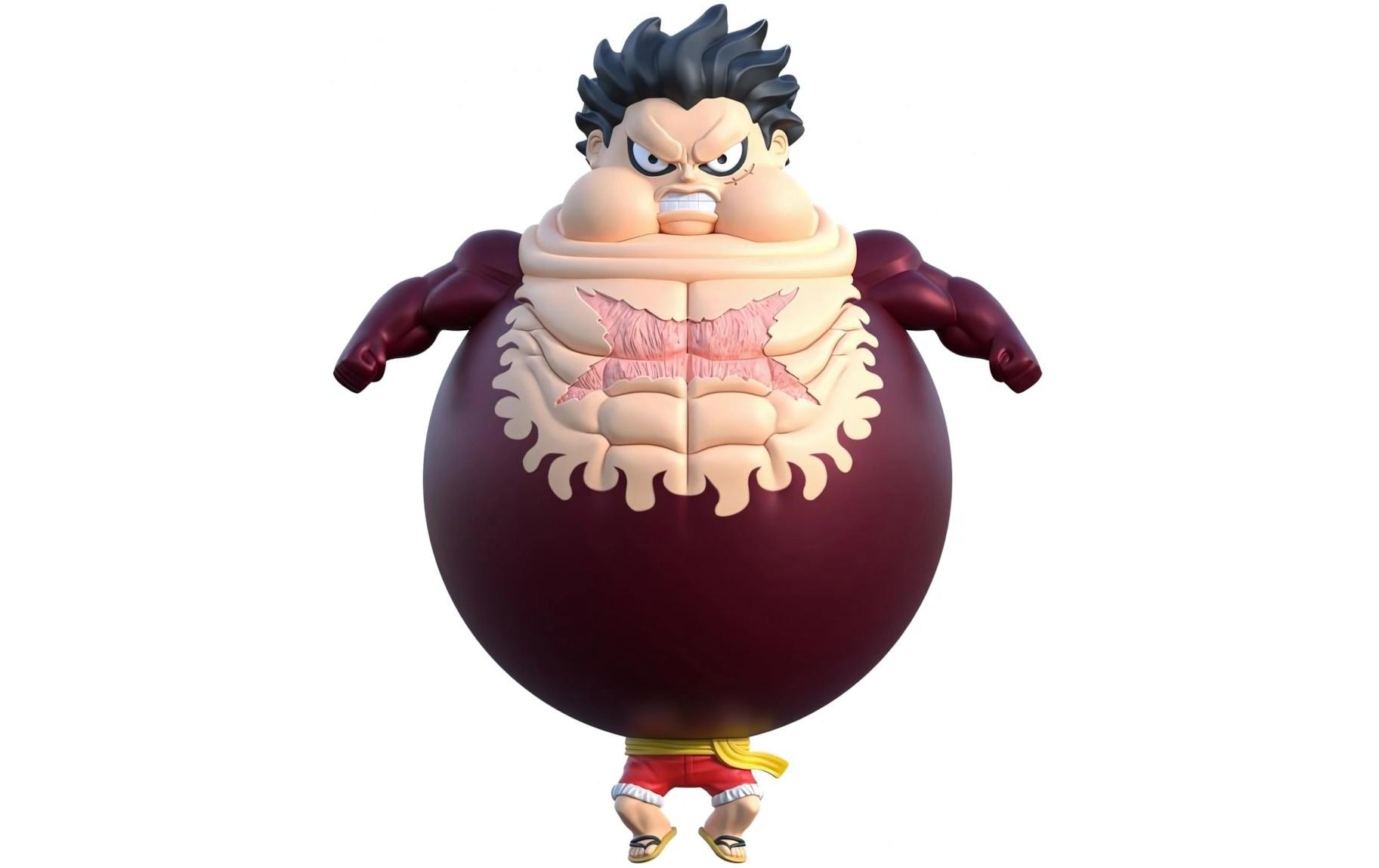 One Piece: Ruffy Gear 4 Tankman 24 cmDehnbare One Piece Actionfigur